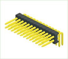 0.8mm Pin Header Baris Ganda Sudut Kanan PHAR01