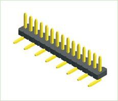 1.00 mm Tajuk Pin Satu Baris SMT