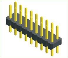 Konektor Lurus Baris Tunggal 2.54mm